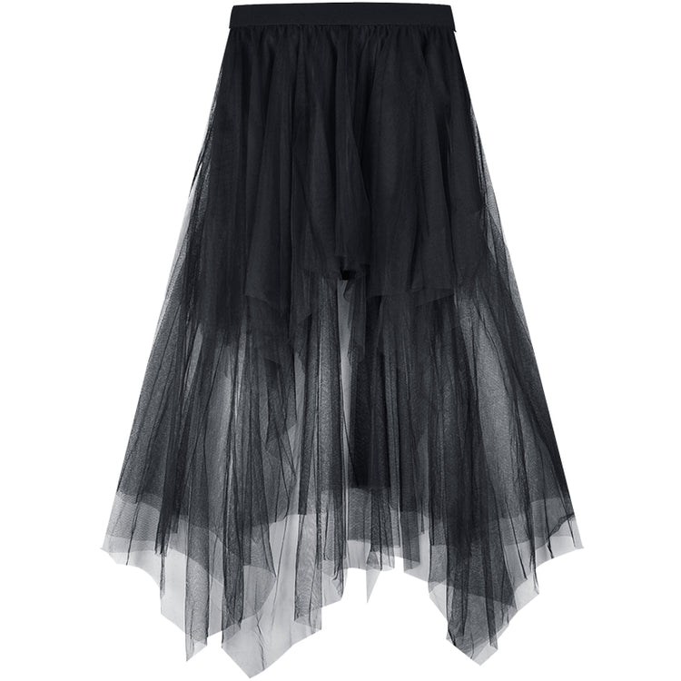 Punk Fairy Asymmetrical Mesh Skirt