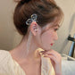 Crystal Butterfly Cuff Tassel Earrings