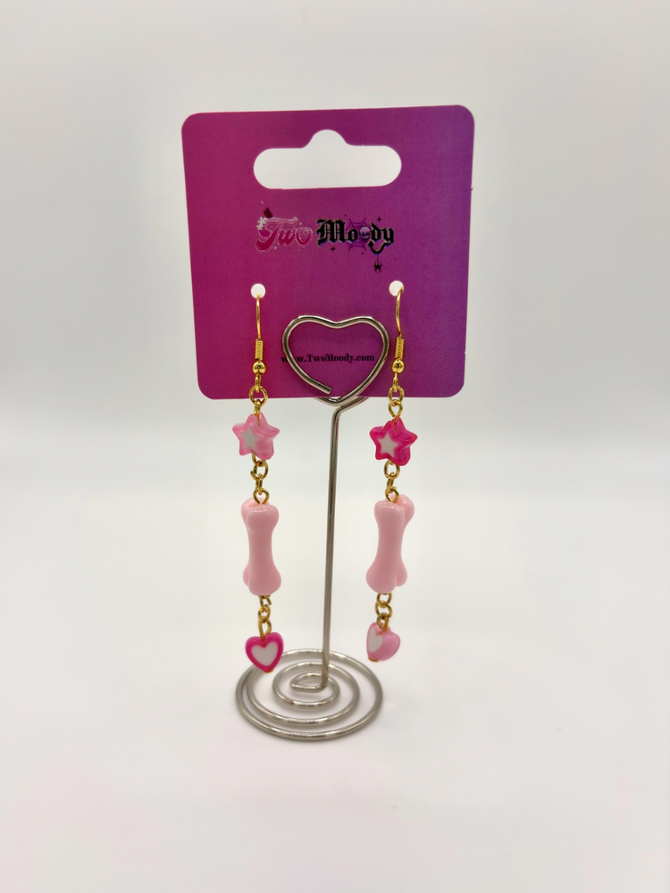 Two Moody Originals: Sweetly Skeletal Charm Drop Earrings – Local Stock