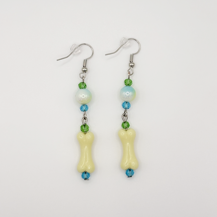 Two Moody Originals: Sweetly Skeletal Charm Drop Earrings – Local Stock