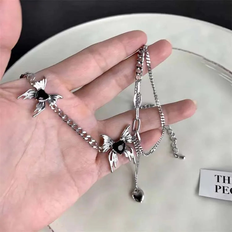 Liquid Metal Butterfly Chain Necklace – Local Stock — Product View