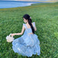 Ethereal Flower Princess Open Petal Maxi Dress – Local Stock