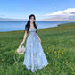 Ethereal Flower Princess Open Petal Maxi Dress – Local Stock