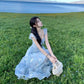 Ethereal Flower Princess Open Petal Maxi Dress – Local Stock