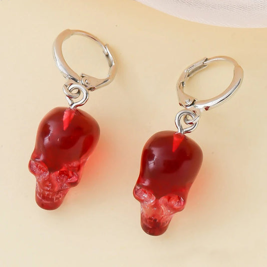 Code Red Skull Earrings