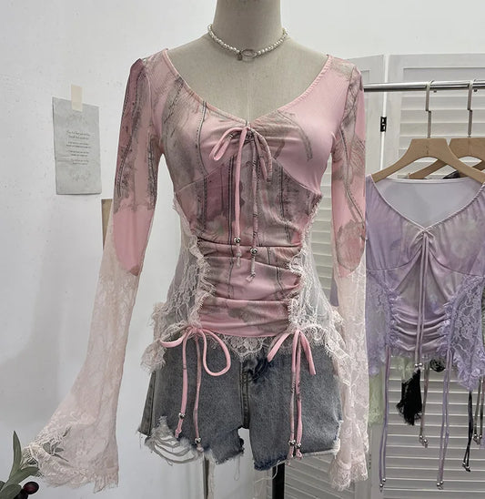 Groovy Lace Fantasy Top