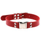 Red Punk Leather Chokers