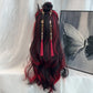 Crimson Kiss Layered Wig