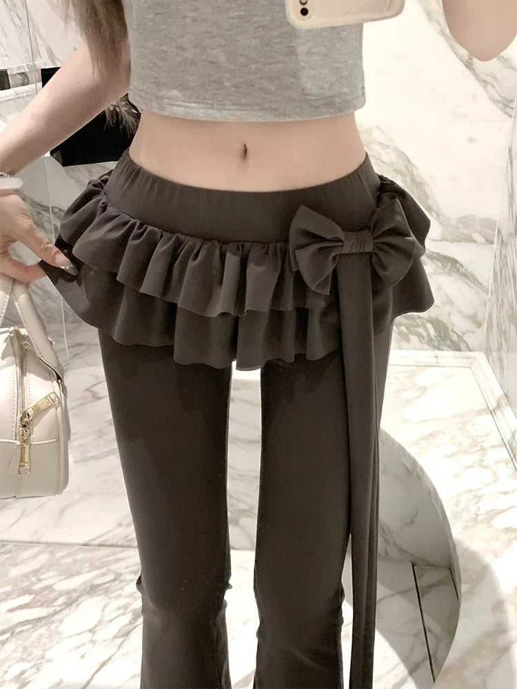 Ribbonflare Ruffle Flare Pants – Local Stock