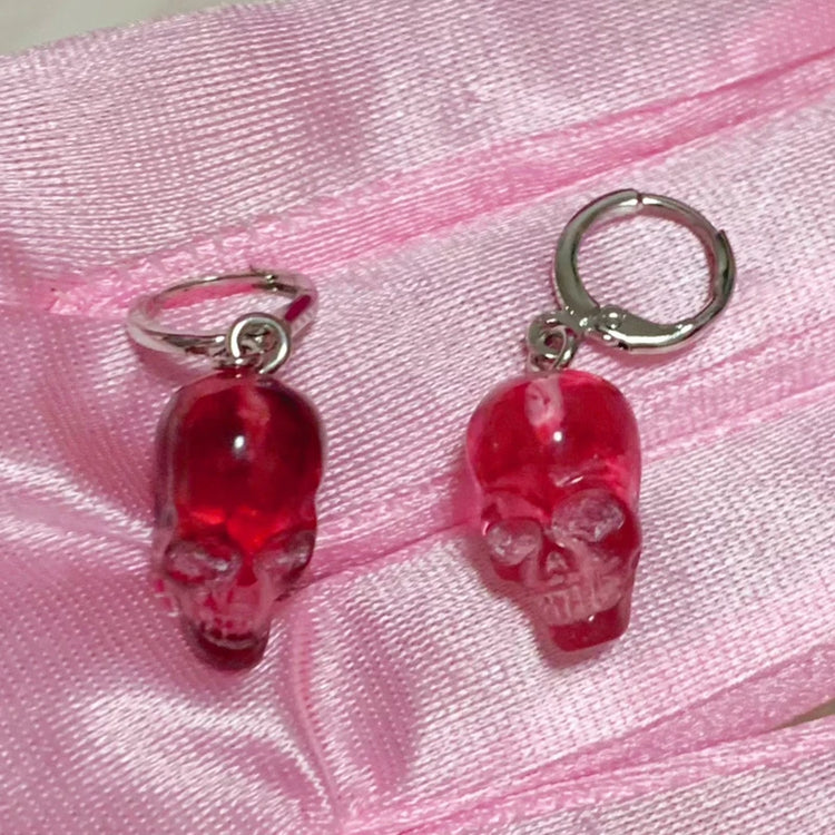 Code Red Skull Earrings