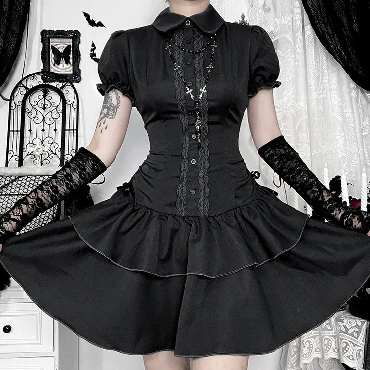 Midnight Academy Mini Dress – Local Stock