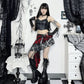 Grunge Chaos Asymmetrical Plaid Skirt