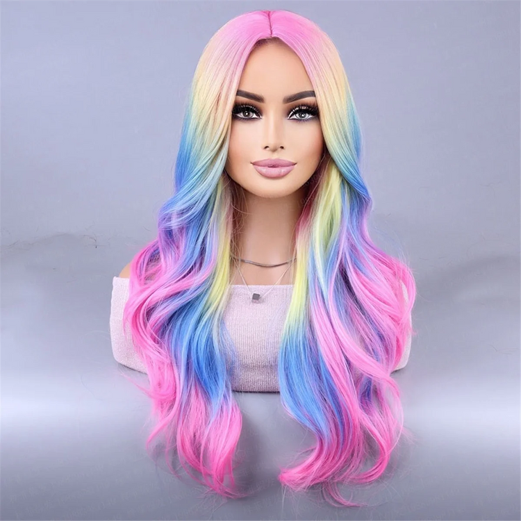 Vibrant Rainbow Wig