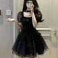 Flouncy Dark Princess Mini Dress