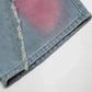 Distressed Pink Butterfly Jeans