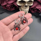 Hostile Red Spider Earrings