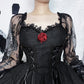 Gothic Rose Queen Lace-Up Dress