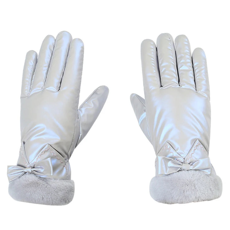 Plush Reflective Touch Screen Gloves