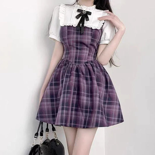 Gloaming Archivist Plaid Mini Dress