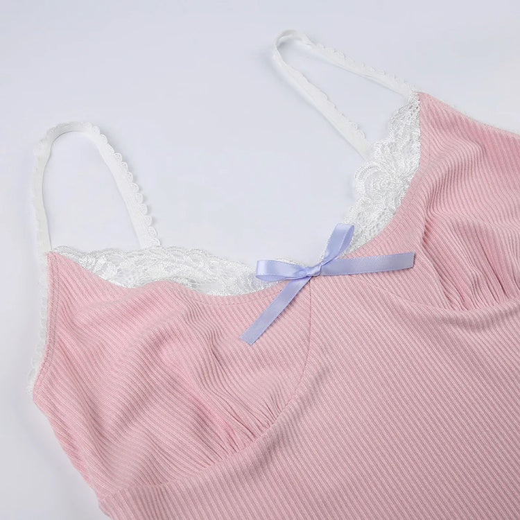 Super Sweet Bow Lace Cami