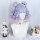 Kawaii Galaxy Space Bun Wig
