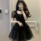 Flouncy Dark Princess Mini Dress