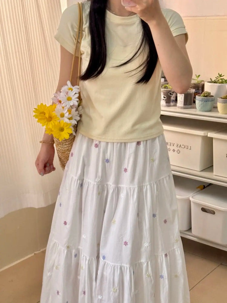 Daisy Daydream Midi Skirt – Local Stock
