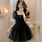 Flouncy Dark Princess Mini Dress