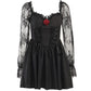 Gothic Rose Queen Lace-Up Dress