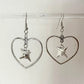 Morningstar Heart Drop Earrings