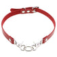 Red Punk Leather Chokers