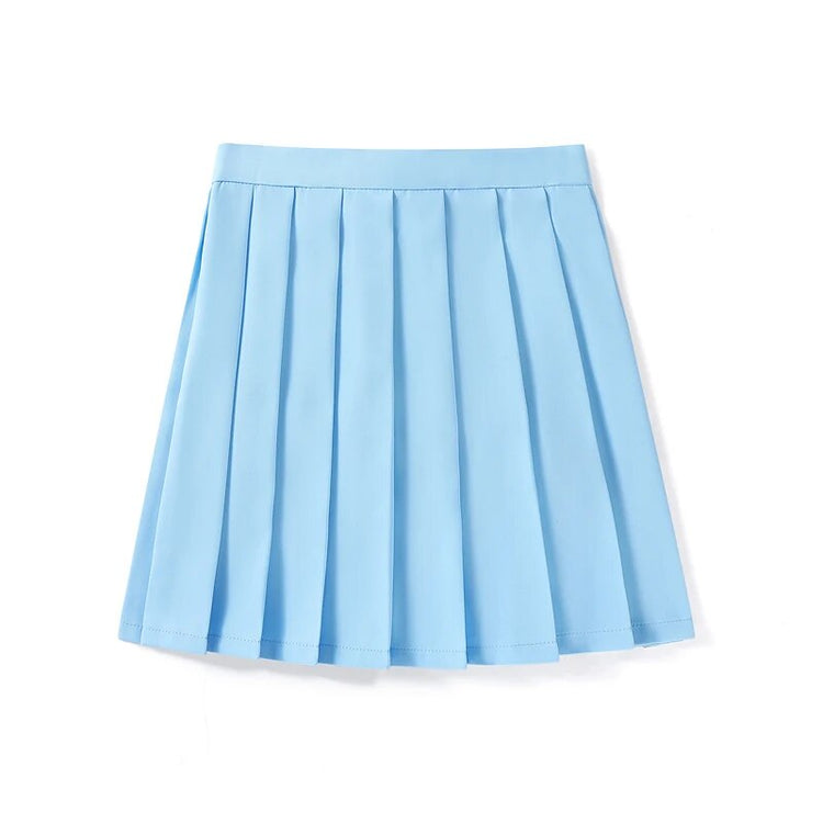 Candy Color Pleated Skirt