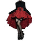 Gothic Drama High Low Skirt