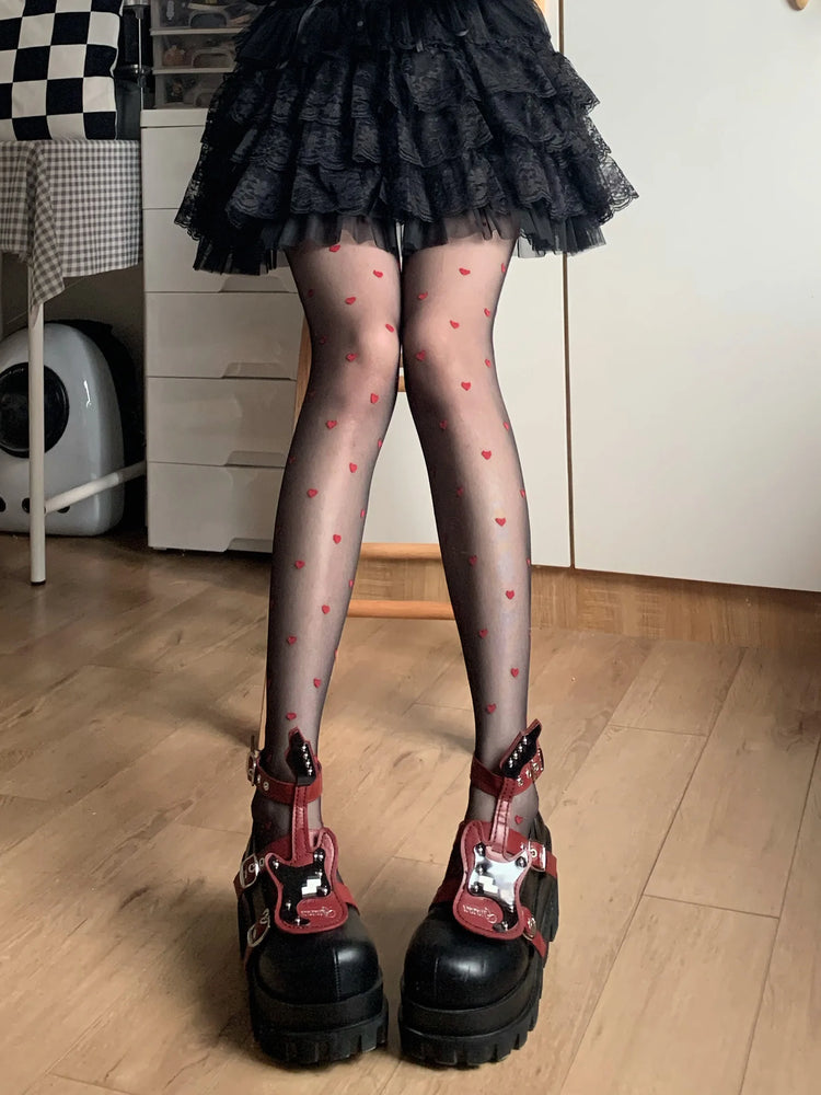 Red Heart Tights