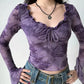 Midnight Violet Mesh Top – Local Stock