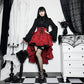 Gothic Drama High Low Skirt