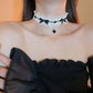 Lovely Lacey Bow Heart Choker