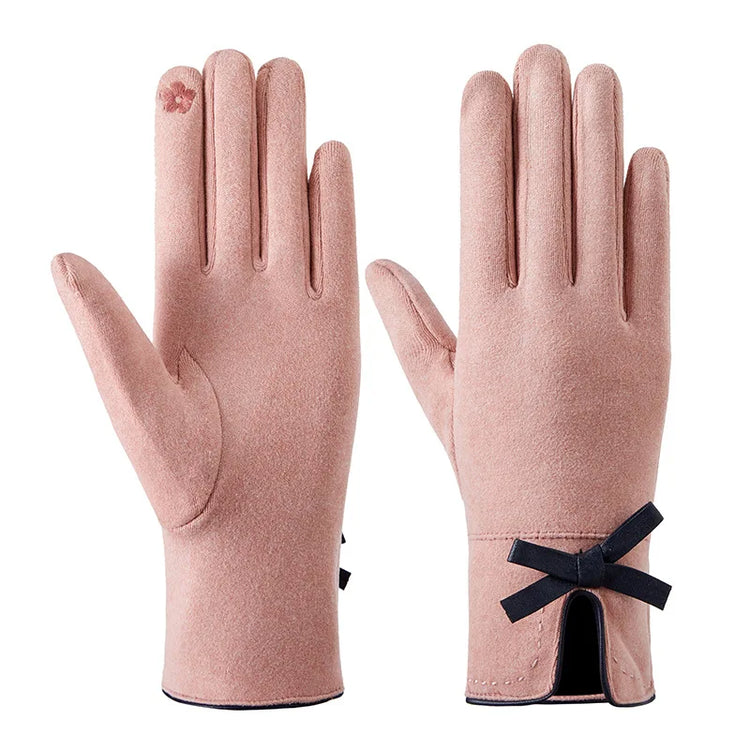 Cute Bow Touch Screen Gloves