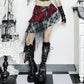 Grunge Chaos Asymmetrical Plaid Skirt