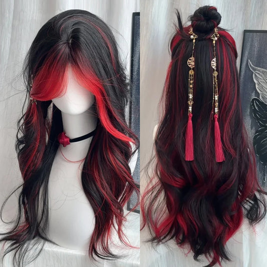Crimson Kiss Layered Wig