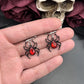 Hostile Red Spider Earrings