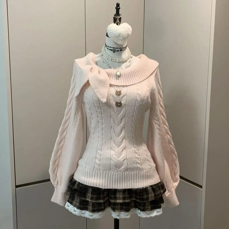 Sweetheart Charm Knit Sweater