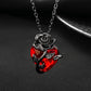 Gothic Rose Heart Necklace