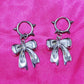 Punk Girly Spiked Bow Earrings