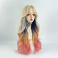 Blonde Ombre Rainbow Wig