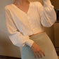 Dreamknit Lantern Sleeve Cropped Cardigan – Local Stock