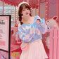 Cotton Candy Argyle Crop Sweater – Local Stock
