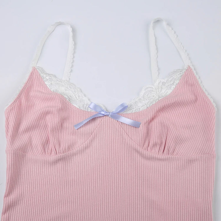 Super Sweet Bow Lace Cami