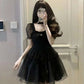 Flouncy Dark Princess Mini Dress