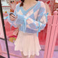 Cotton Candy Argyle Crop Sweater – Local Stock